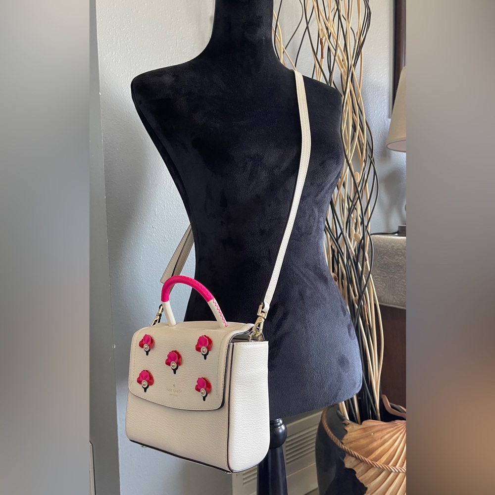 Kate Spade New York Shonna Carley Satchel Crossbody Box Type Leather Bag